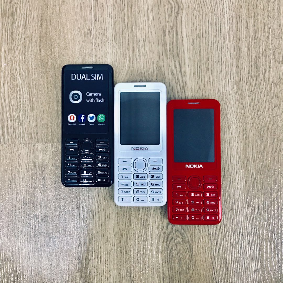 (White)Nokia 206 DUAL SIM IMPORT REFURBISHED 95% NEW(Ready Stock)